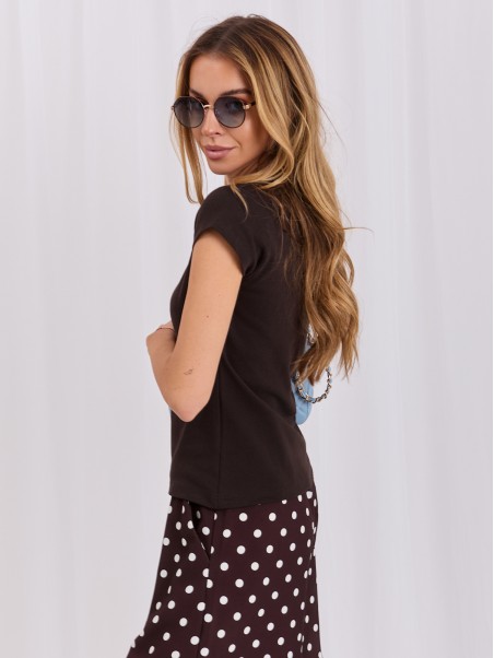 T-shirt-RV-TS-A1440.71-ciemny brązowy