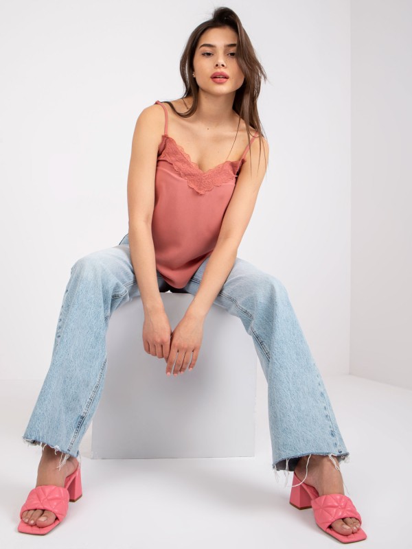 Top-D73761M11059A3-ciemny różowy