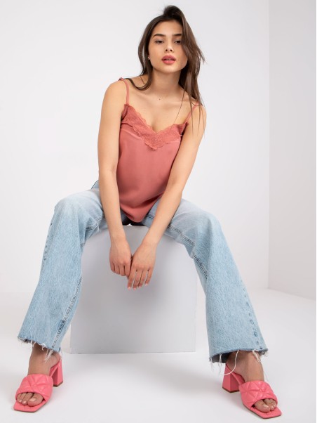 Top-D73761M11059A3-ciemny różowy