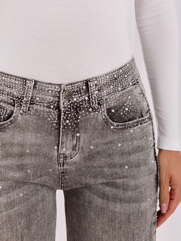 Spodnie jeans-IR-SP-TK519.78-szary