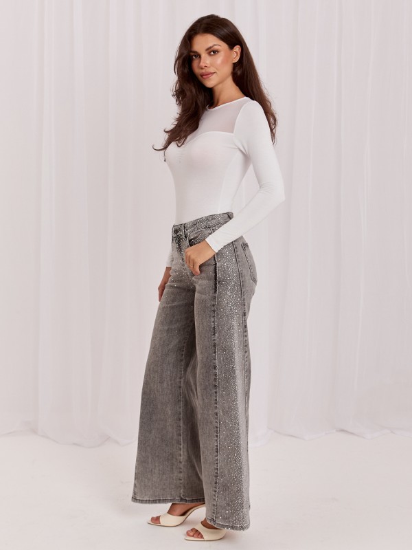Spodnie jeans-IR-SP-TK519.78-szary