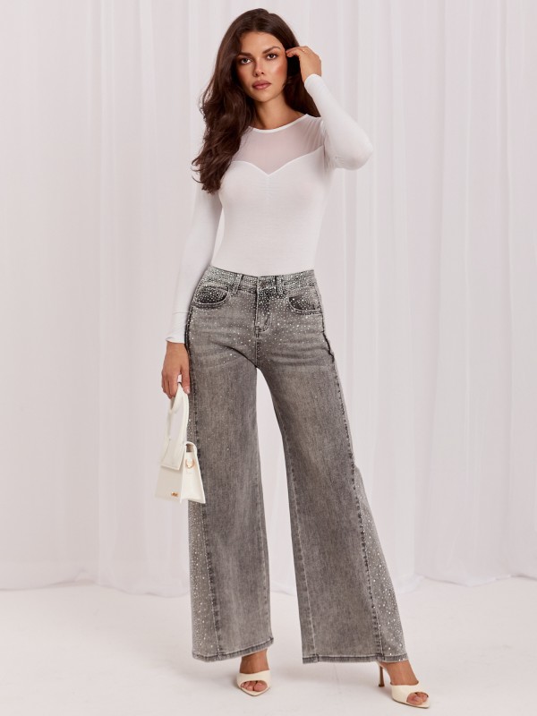 Spodnie jeans-IR-SP-TK519.78-szary