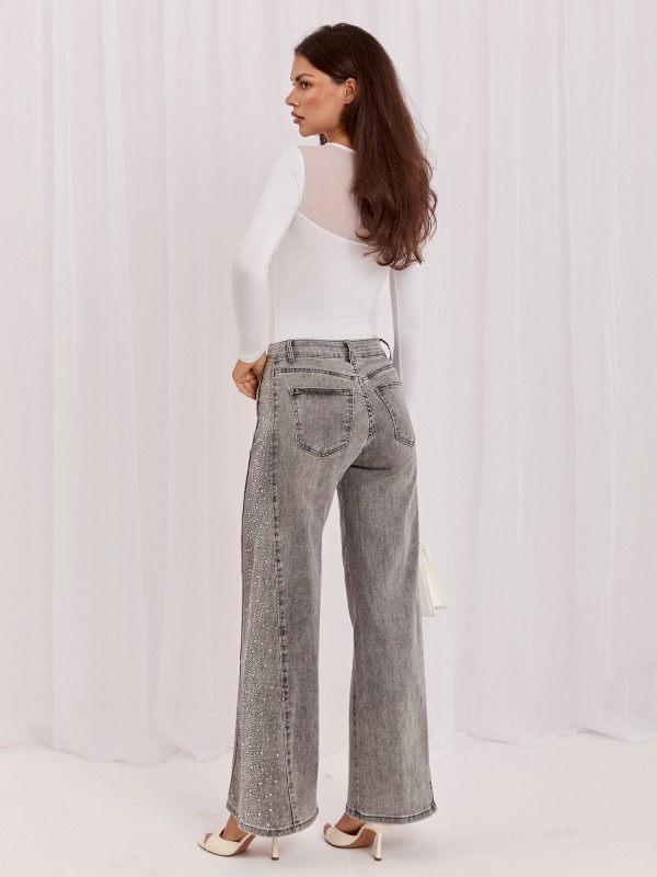 Spodnie jeans-IR-SP-TK519.78-szary