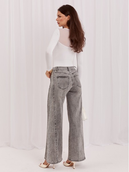 Spodnie jeans-IR-SP-TK519.78-szary
