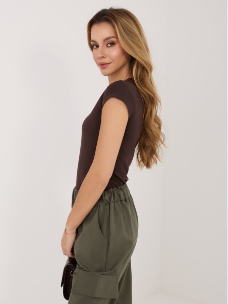 T-shirt-RV-TS-A1360.02P-ciemny brązowy