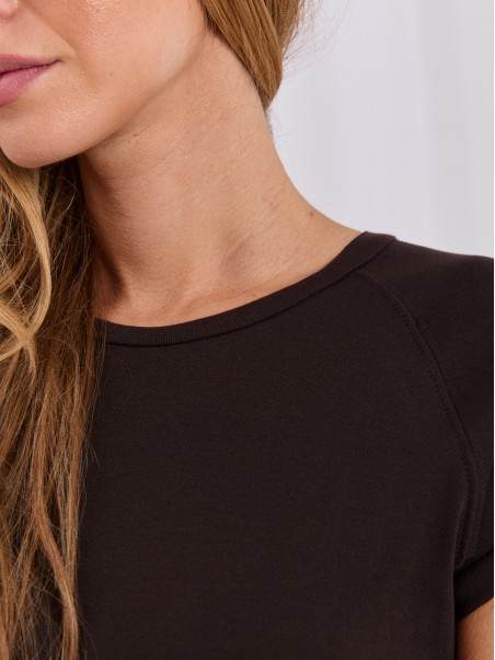 T-shirt-RV-TS-A1442.15-ciemny brązowy