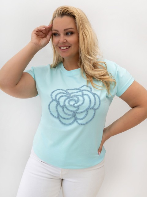 T-shirt-RV-TS-A1323.27P-mietowy