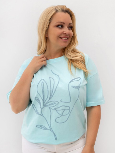 T-shirt-RV-TS-A1331.29P-mietowy