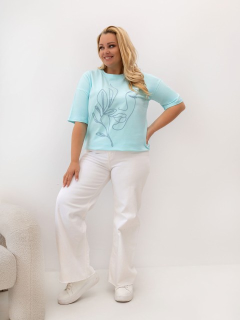 T-shirt-RV-TS-A1331.29P-mietowy 2
