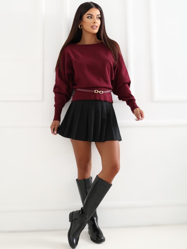Sweter-IR-SW-3202.98-bordowy