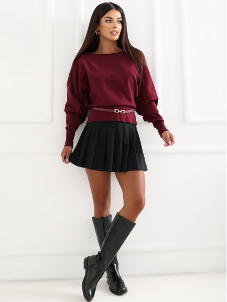Sweter-IR-SW-3202.98-bordowy