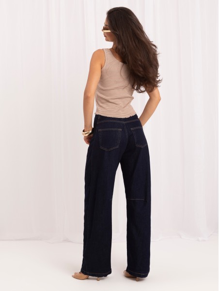 Spodnie jeans-IR-SP-K988.13-granatowy