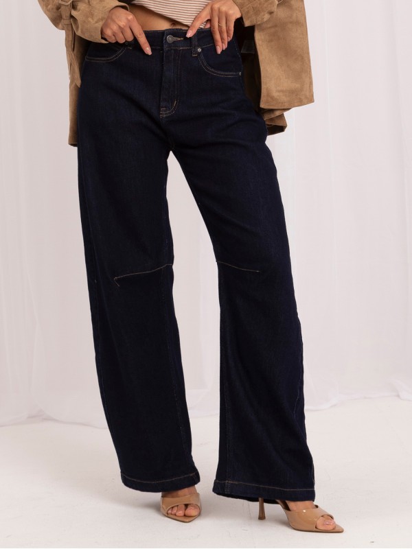 Spodnie jeans-IR-SP-K988.13-granatowy