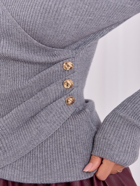 Sweter-IR-SW-JK8688.79-ciemny szary