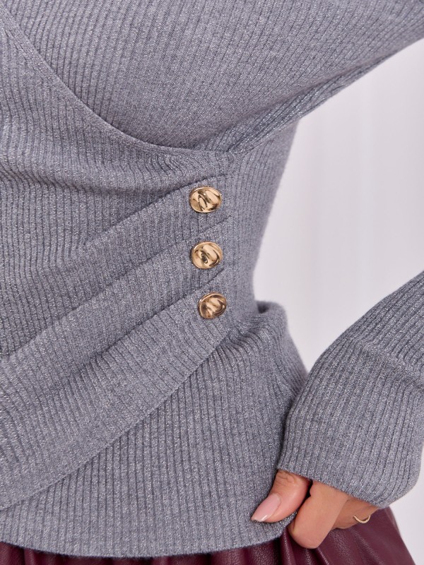 Sweter-IR-SW-JK8688.79-ciemny szary