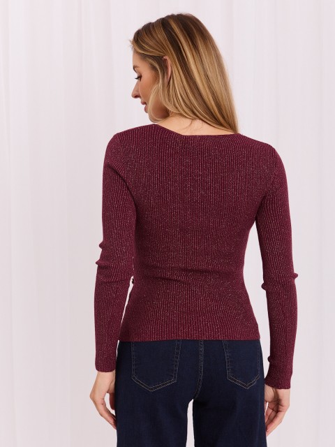 Sweter-IR-SW-JK8688.79-bordowy