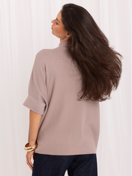 Sweter-IR-SW-BWC6617.75-ciemny bezowy