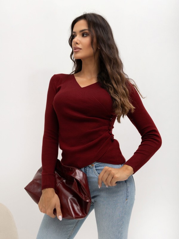 Sweter-IR-SW-57851.80-bordowy