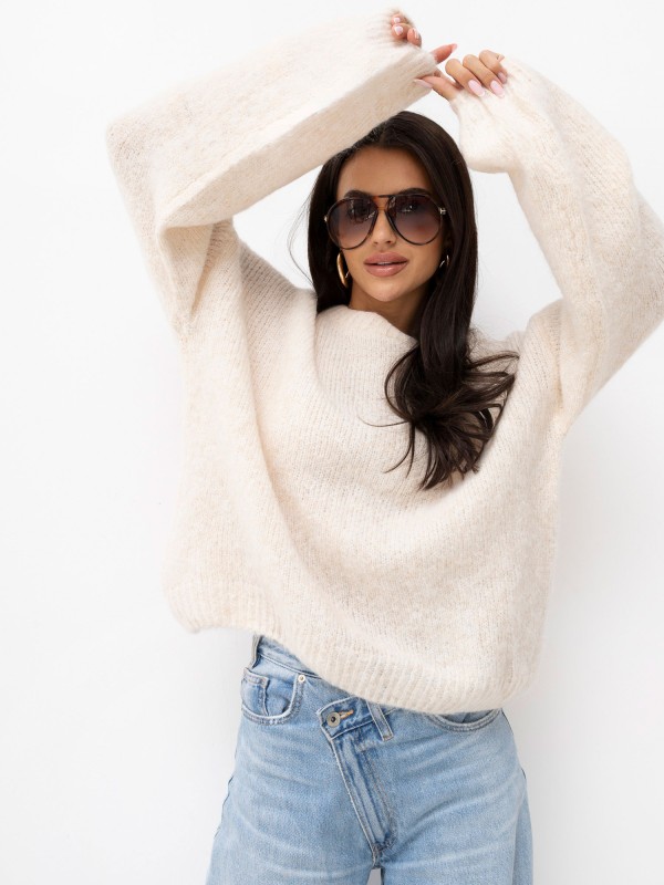 Sweter-PM-SW-F548.77-jasny beżowy
