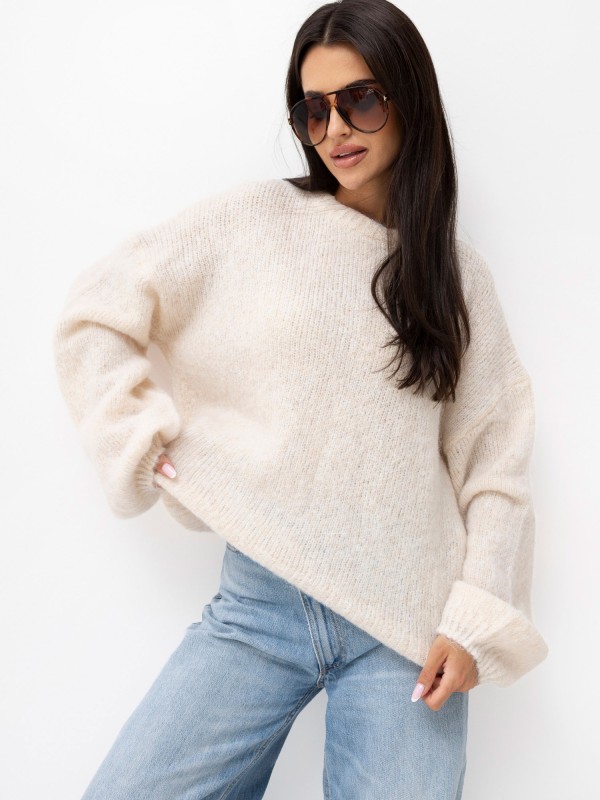 Sweter-PM-SW-F548.77-jasny beżowy