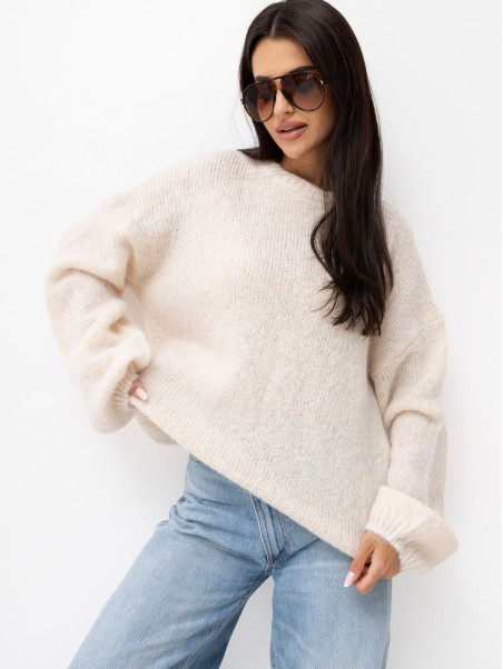 Sweter-PM-SW-F548.77-jasny beżowy