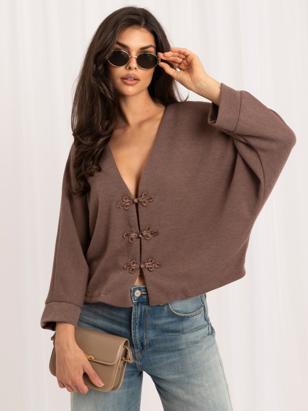 Sweter-MI-SW-3544.79-ciemny bezowy