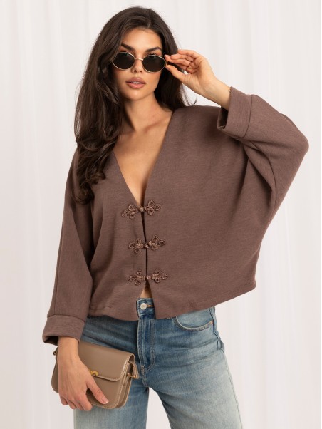 Sweter-MI-SW-3544.79-ciemny bezowy