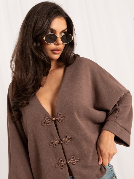 Sweter-MI-SW-3544.79-ciemny bezowy
