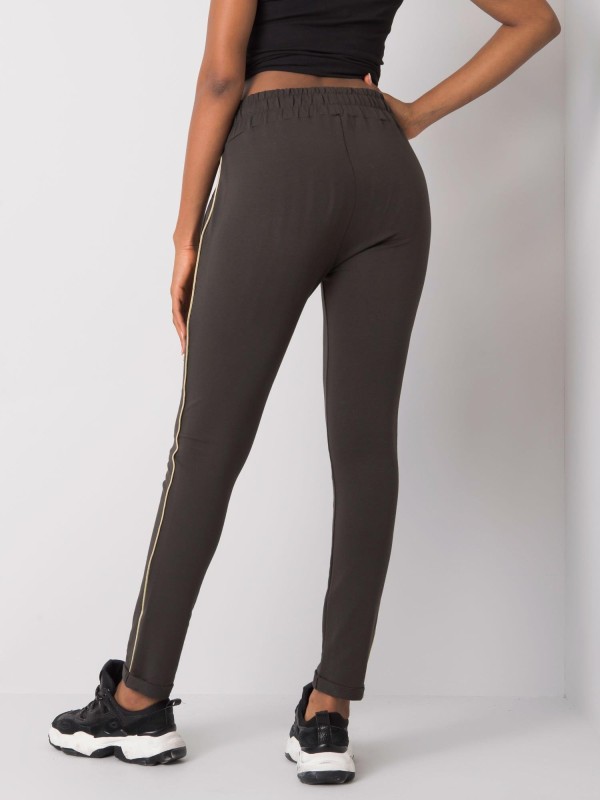 Spodnie dresowe-RV-DR-6450.17-ciemny khaki