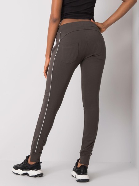 Spodnie dresowe-RV-DR-6499.27-ciemny khaki