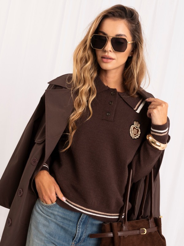 Sweter-PM-SW-J02.16-brązowy