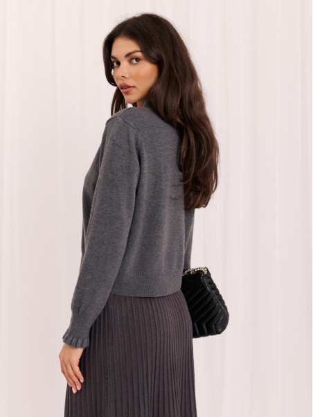 Sweter-IR-SW-A-86581.10-ciemny szary