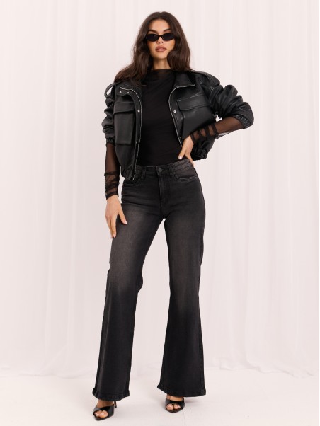 Spodnie jeans-D85094BA62673B165-czarny