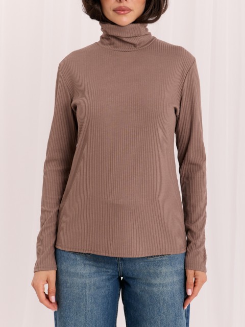 Bluzka-LK-BZ-510155.75-ciemny bezowy
