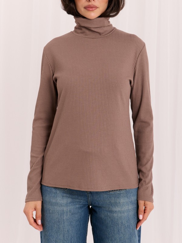 Bluzka-LK-BZ-510155.75-ciemny bezowy