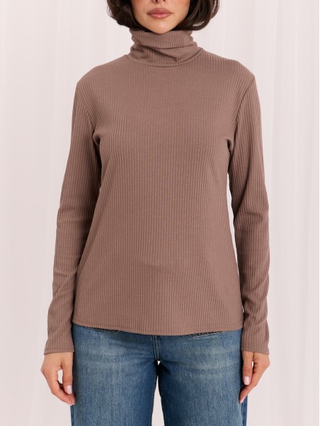 Bluzka-LK-BZ-510155.75-ciemny bezowy