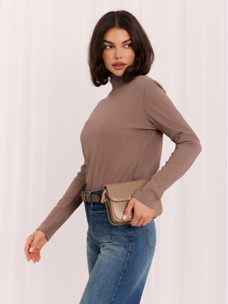 Bluzka-LK-BZ-510155.75-ciemny bezowy