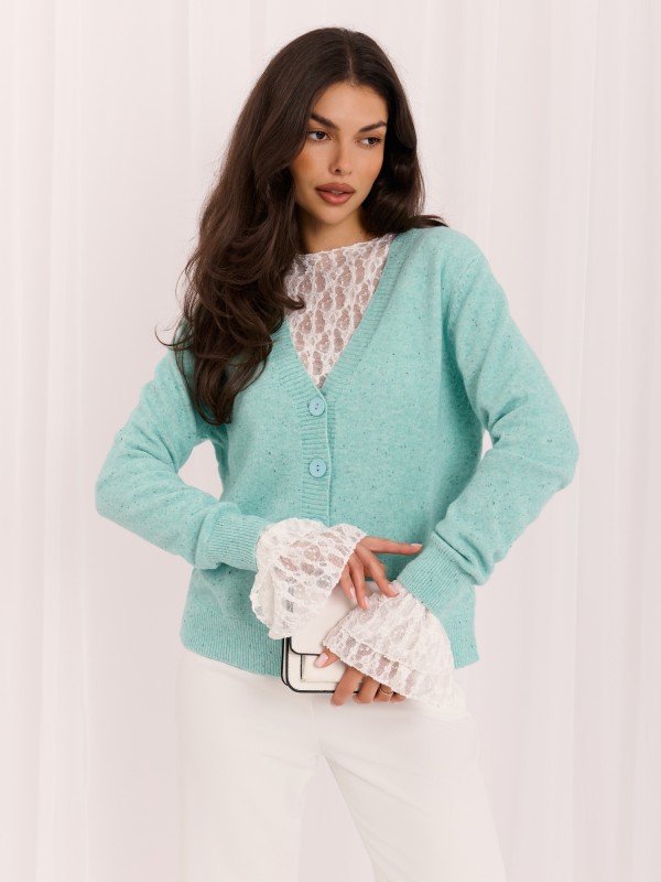 Sweter-PM-SW-PM-5321.88-mietowy