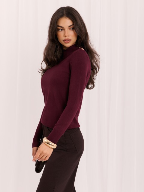 Sweter-IR-SW-57816.11-bordowy