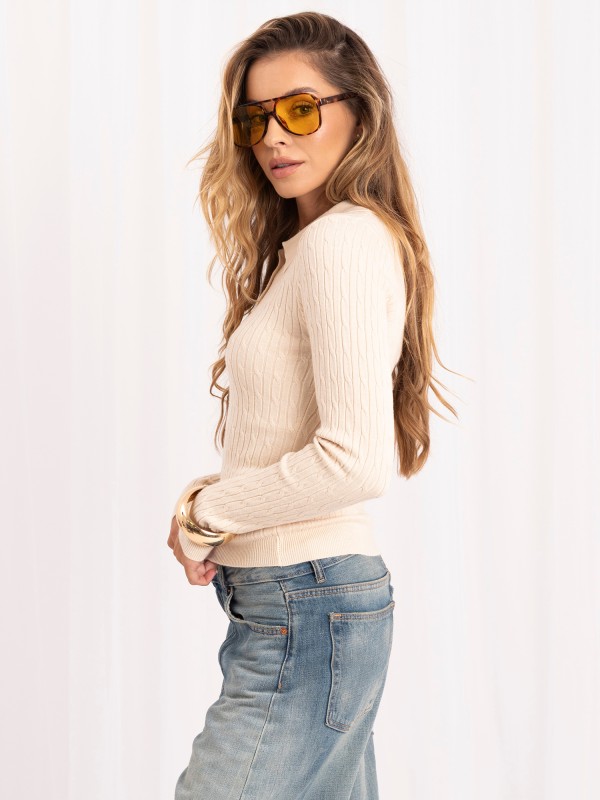 Sweter-PM-SW-DF61080.67-jasny beżowy