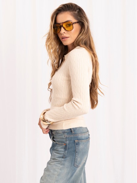 Sweter-PM-SW-DF61080.67-jasny beżowy