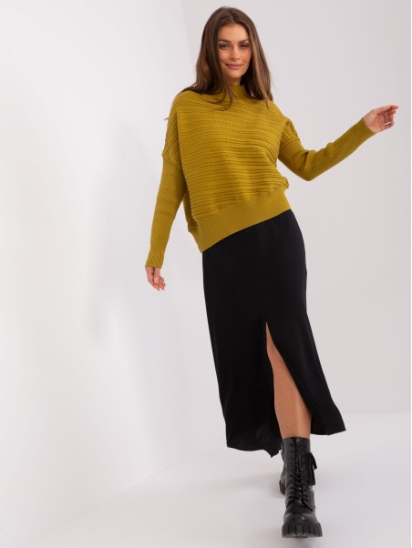 Sweter-AT-SW-2368.36X-oliwkowy