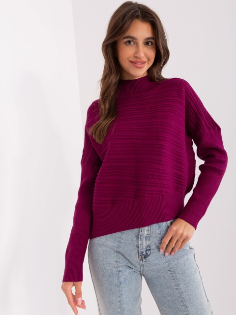 Sweter-AT-SW-2368.36X-fioletowy 2