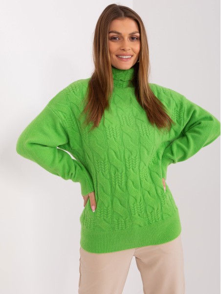 Sweter-AT-SW-23401.97P-jasny zielony