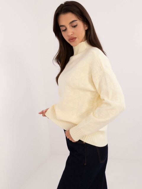 Sweter-AT-SW-2339.54-jasny żółty 2
