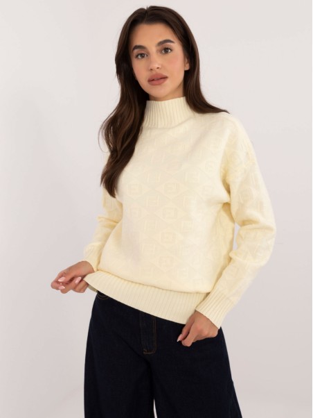 Sweter-AT-SW-2339.54-jasny żółty