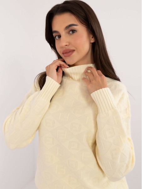 Sweter-AT-SW-2339.54-jasny żółty