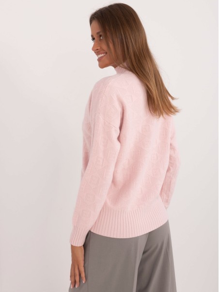 Sweter-AT-SW-2339.54-jasny różowy