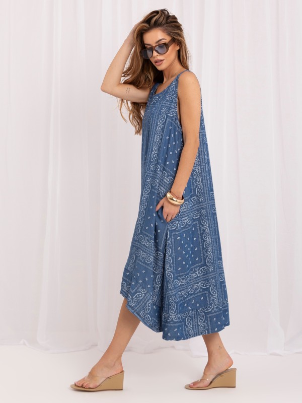 Sukienka-IT-SK-FL9222QYTS.94-ciemny niebieski