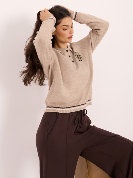 Sweter-PM-SW-J02.16-beżowy